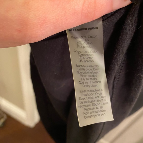 T by Alexander Wang Black Mesh Sleeveless Dress / Tunic - Picture 7 of 8